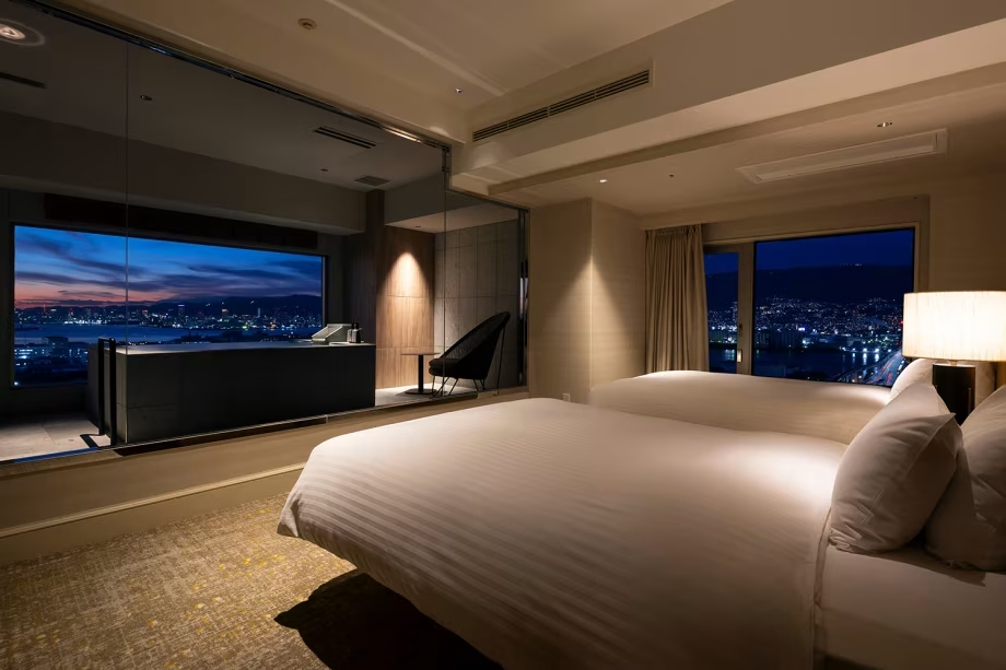 神戸ベイシェラトンホテル クラブフロアコーナービューバスツイン 建築実績①